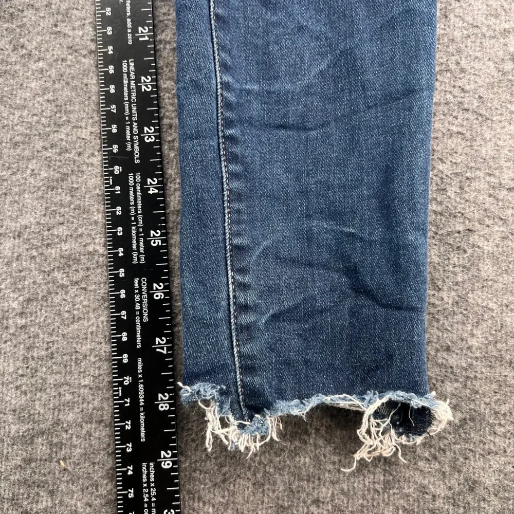 Universal Thread Womens Mid Rise Jegging Dark Wash Distressed Ripped Jeans 2/26R